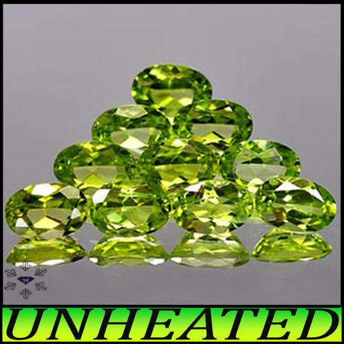 1.71CT NATURAL PERIDOT PARCEL [VVS] ~ FOUR UNHEATED GREEN THAILAND OVALS