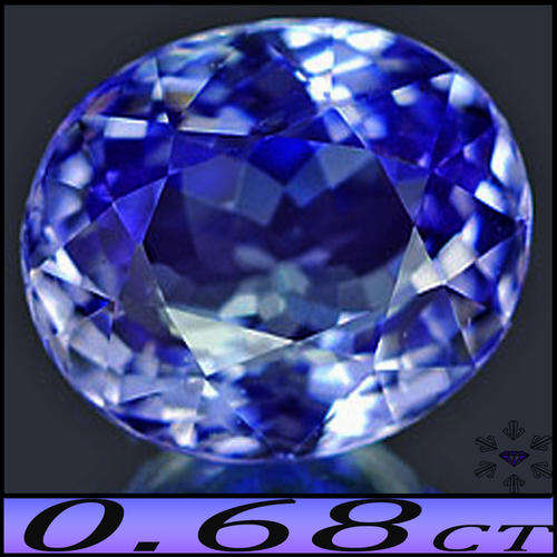 0.68CT NATURAL VIOLET BLUE TANZANITE ~ DELICATE MULTIFACETED OVAL GEM