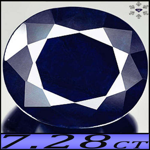 7.28CT SPLENDID SAPPHIRE - MIDNIGHT BLUE MADAGASCAN PERFECTED OVAL