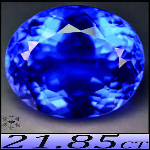 21.90CT VIVID TANZANITE BLUE QUARTZ [VVS] QUALITY POLISHED AWESOME LOOSE GEMSTONE