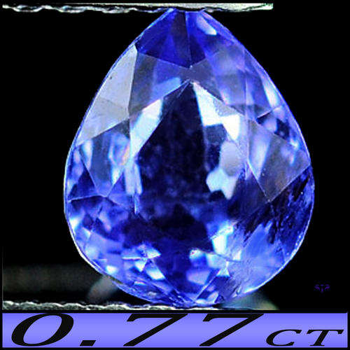 0.77CT BRILLIANT PEAR TANZANITE [VS] - NATURAL VIOLET BLUE TANZANIAN GEM
