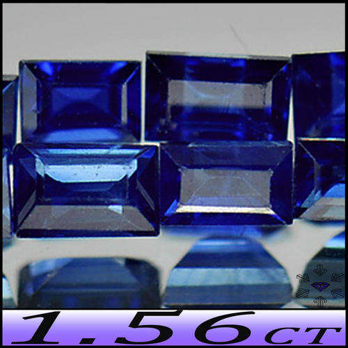 1.56CT BLUE SAPPHIRE PARCEL [VS] NINE BEAUTIFUL NATURAL BAGUETTE GEMS