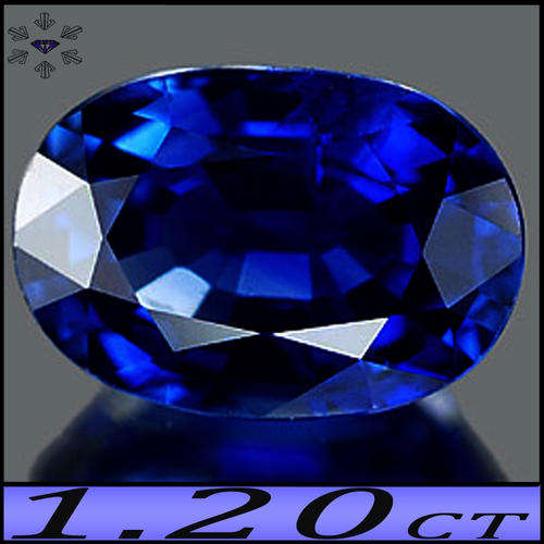 1.20CT RAVISHING TOP BLUE SAPPHIRE - MADAGASCAN EYE CLEAN COLOUR ENHANCED OVAL GEMSTONE