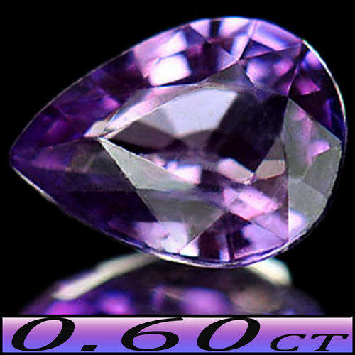 0.60CT INTENSE VIOLET PURPLE SAPPHIRE [VS] - NATURAL UNHEATED MADAGASCAN PEAR