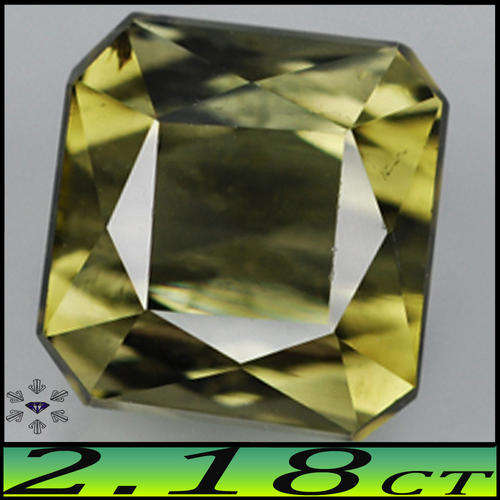 2.18CT GEM GREEN TOURMALINE [VS] - NATURAL SCISSOR OCTAGON FROM NAIPA MOZAMBIQUE