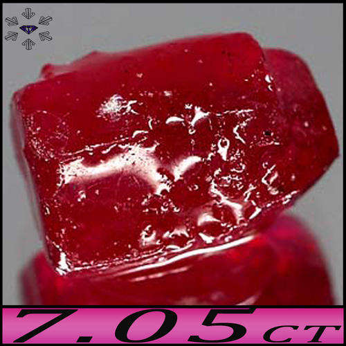 7.05CT NATURAL PURPLISH RED RUBY - ATTRACTIVE UNPOLISHED MADAGASCAR ROUGH CRYSTAL