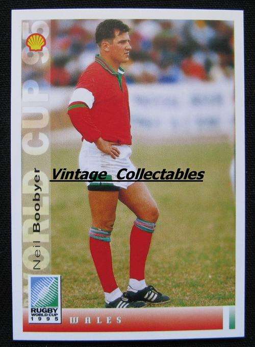 RWC 1995 Rugby Trading Card - WALES Neil Boobyer #130
