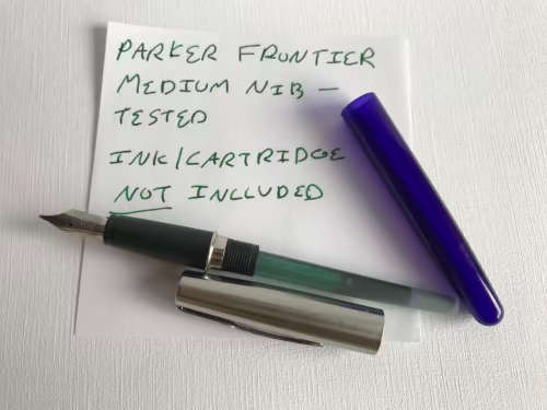 Parker Frontier Fountain Pen - Translucent Blue