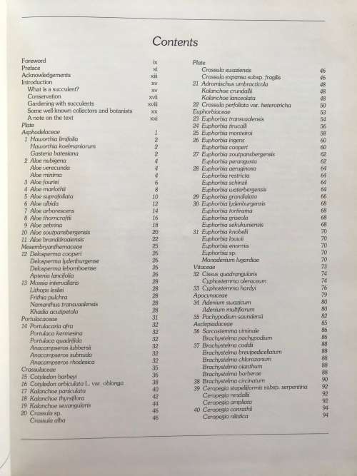 Succulents of the Transvaal. David Hardy. Anita Fabian.