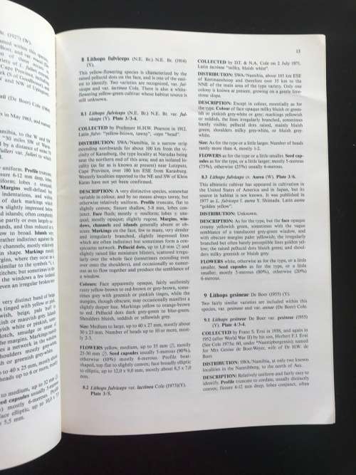 Lithops of SWA / Namibia - Desmond Cole