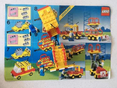 VINTAGE LEGO UTILITY REPAIR LIFT - 1989 SET