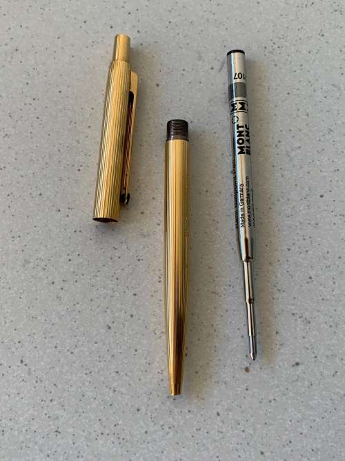 Beautiful Vintage Montblanc Goldplated Ballpoint Pen