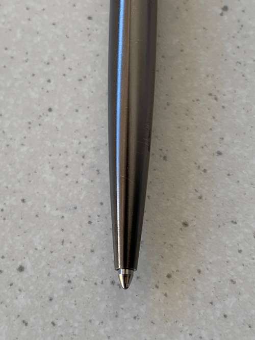Sleek Vintage Montblanc Gunmetal Grey Ballpoint Pen