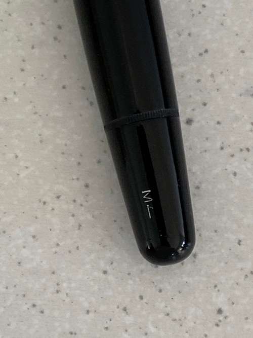 Vintage 1950s Montblanc Black Precious Resin and Gold Nib Fountain Pen