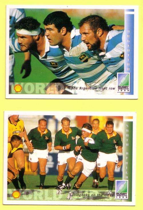 Rugby World Cup 1995 SA & Argentina Sports Deck Cards