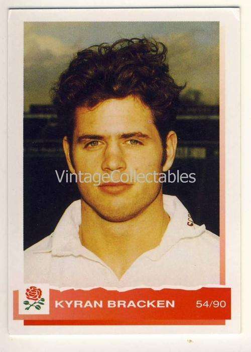 ENGLAND 1994 Rugby Trading Card - KYRAN BRACKEN - 54/90