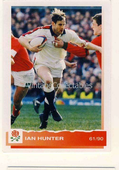 ENGLAND 1994 Rugby Trading Card - IAN HUNTER - 61/90