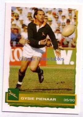 SPRINGBOKS 1994 Rugby Card - GYSIE PIENAAR - 35/90