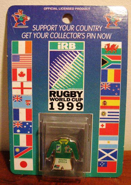 IRB Rugby World Cup 1999 South Africa - Jersey Pin Badge - NEW SEALED