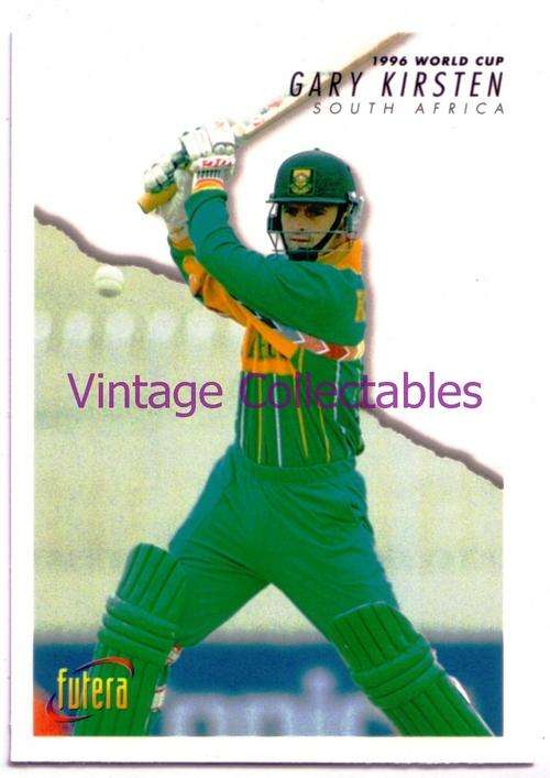 GARY KIRSTEN - 1996 World Cup - Cricket futera card #28