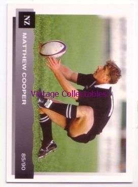 All Blacks 1994 Rugby Trading Card - MATTHEW COOPER - 85/90