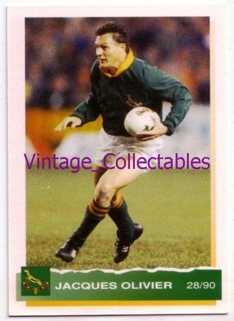 Springbok 1994 Rugby Trading Card - JACQUES OLIVIER - 28/90