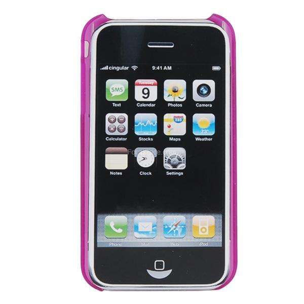 Non-shattering Housing Cover/ Skin Case for iPhone 3G/3GS (Purple)