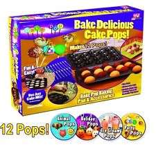 FREE SHIPPING!!!!---BAKE POP--- Cake Pops Pan & Accessories Kit (Makes 12 cake pops)