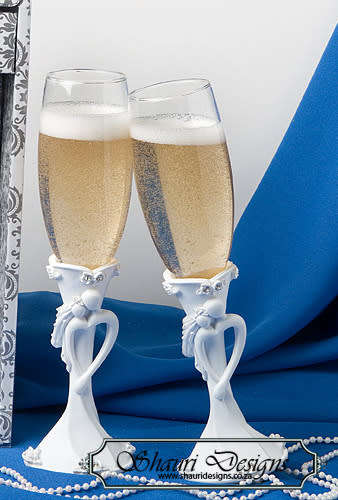 Wedding Couple Champagne Glass Set