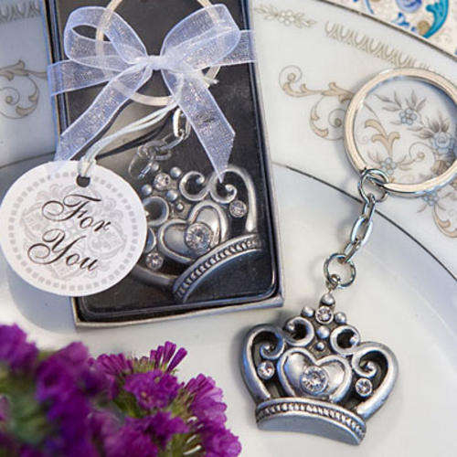 Royal crown design keychain favour