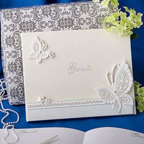 Butterfly themed guest book