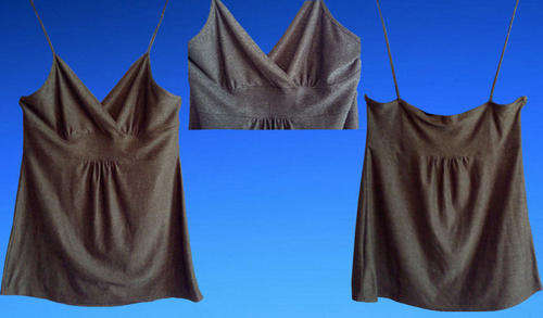 Sexy Ladies Shimmery Black & Gold Strappy Top Size12/36/Medium