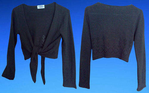 Ladies Chocolate Brown Long Sleeve Shrug Size10/34/Small