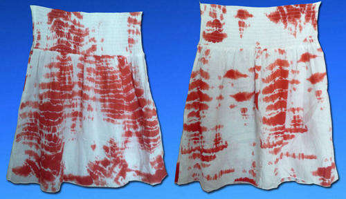 Funky Ladies Orange & White Boobtube Top. Size14/38/Large