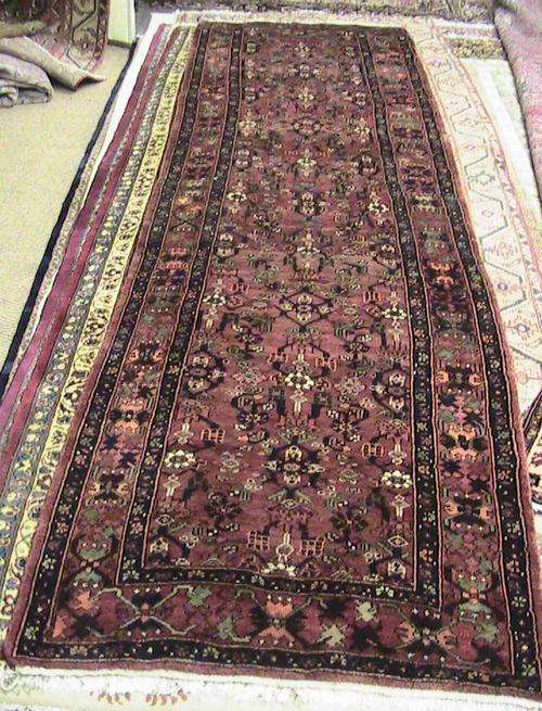 VERY OLD PERSIAN CARPET HAMEDAN RUNNER