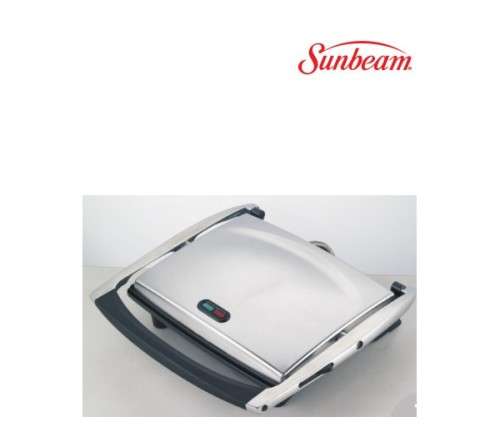 SUNBEAM STAINLESS STEEL SANDWICH PRESS ~ 4 SLICE
