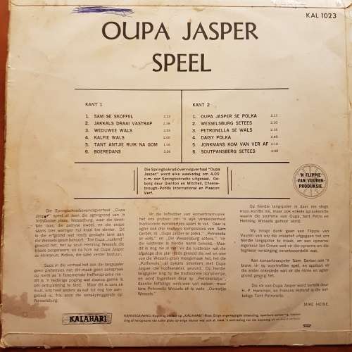 OUPA JASPER SPEEL