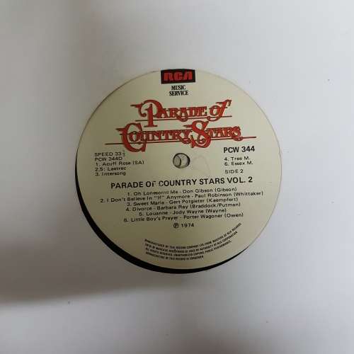 PARADE OF COUNTRY STARS (SET OF 4 LP's)