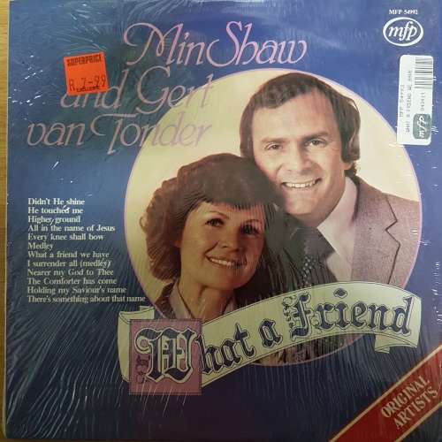 MIN SHAW AND GERT VAN TONDER ~ WHAT A FRIEND