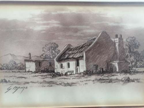 G CRONTE CHARCOAL ON PAPER!!! NICELY DONE.