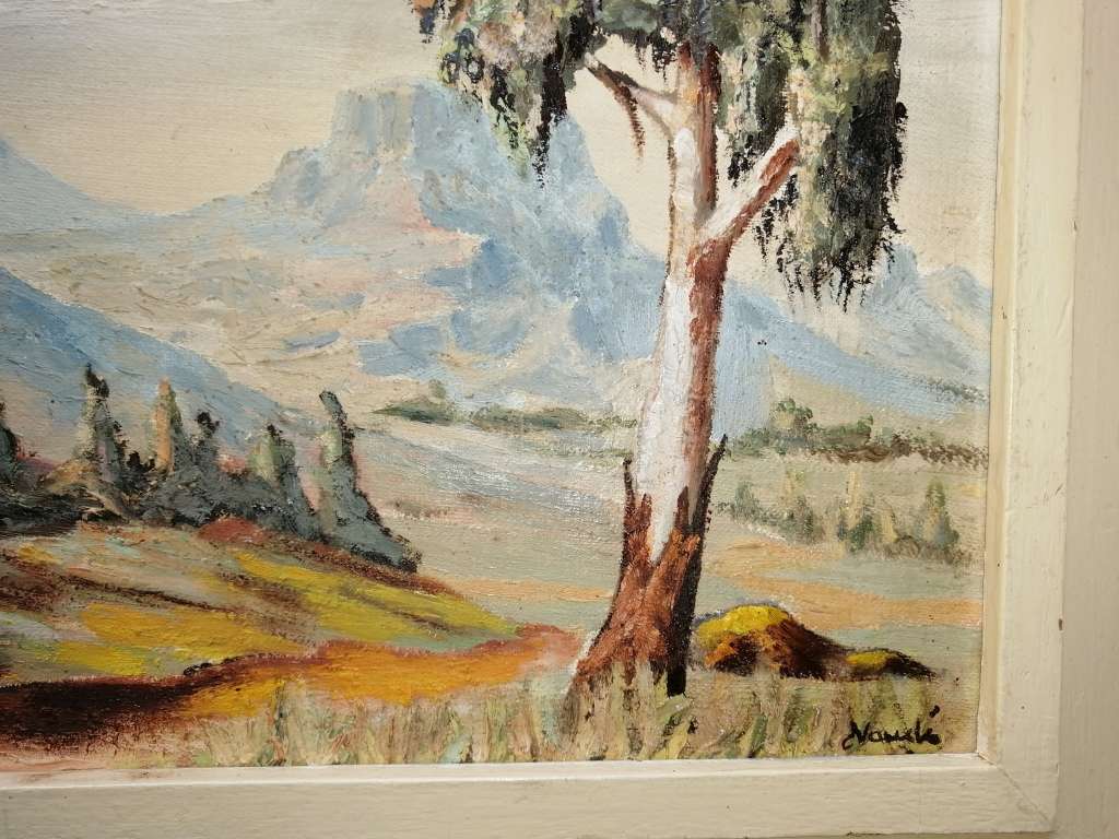 Oils on board signed Naude