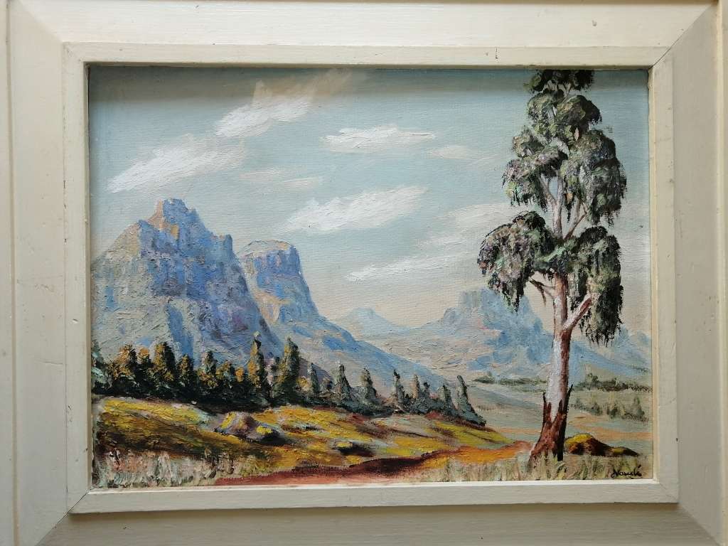 Oils on board signed Naude
