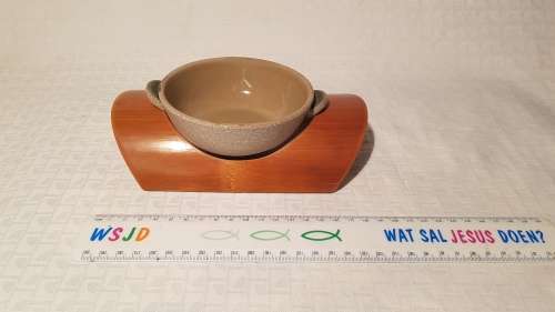 Made in Japan bamboo holder with bowl