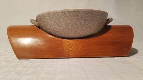Made in Japan bamboo holder with bowl