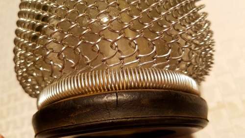 Vintage Soda Seltzer Bottle Chain Mail Mesh!!!