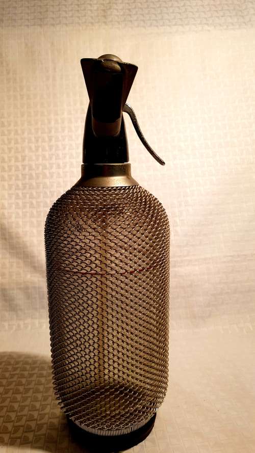 Vintage Soda Seltzer Bottle Chain Mail Mesh!!!