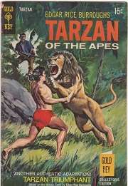 TARZAN OF THE APES # 184 TARZAN TRIUMPHANT E.R.BURROUGHS GOLD KEY VG-F