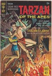 TARZAN OF THE APES # 188 OCT 1969 TARZAN'S QUEST E.R.BURROUGHS GOLD KEY G