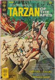 TARZAN OF THE APES #189 DEC 1969 CAPTIVES OF THE KAVURU E.R.BURROUGHS GOLD KEY FN