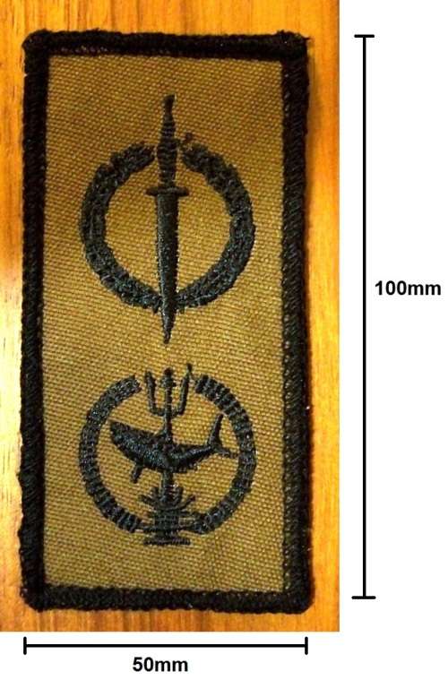 Special Forces/Recce Operator + Attack Diver - (nutria with black border) - small size